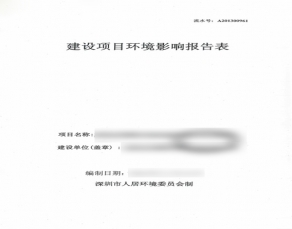 建設項目環(huán)境影響報告表